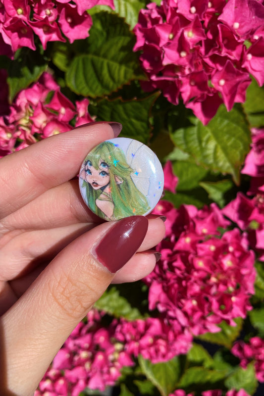 Melanie Martinez Glitter button