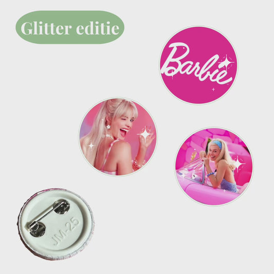 Barbie Button set Glitter