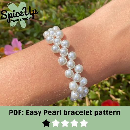 PDF: Easy pearl bracelet pattern