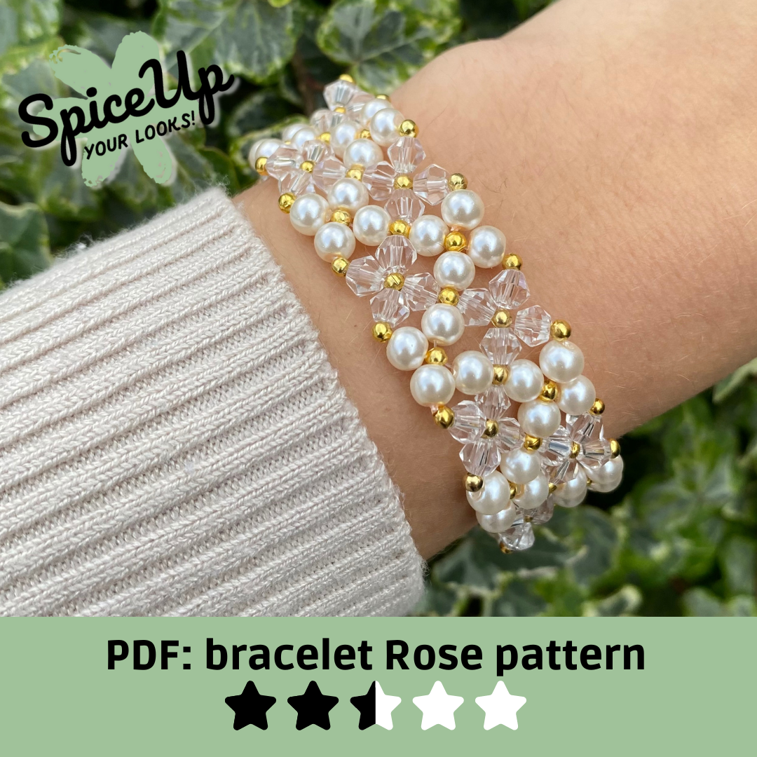 PDF: Armband Rose pattern